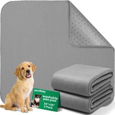 Reusable Washable Pee Pads for Dogs Large/Extra Large 34''X36'' 2 Pack, Absorb