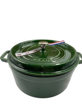 Staub La Cocotte 26cm Cast Iron Casserole Green 5.25L 1 XJV001