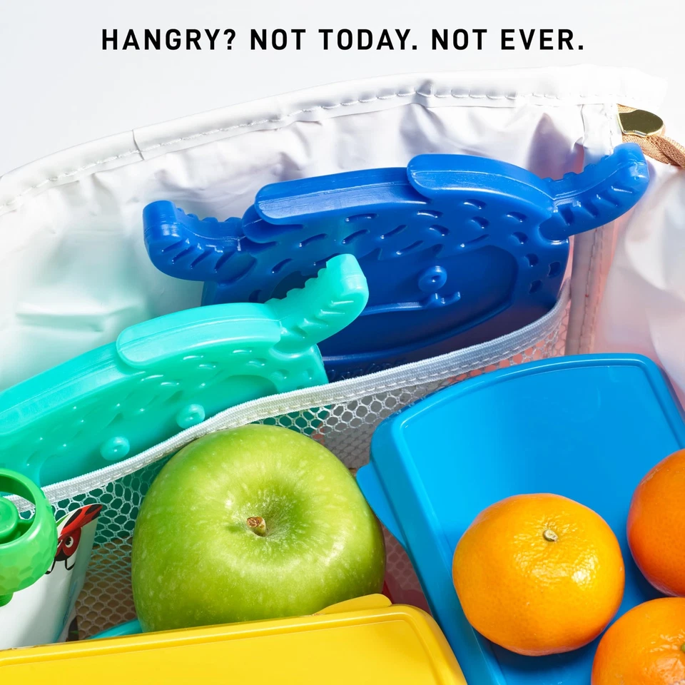 Recipientes de armazenamento de alimentos Fit Fresh 2 xícaras com tampas e pacotes de gelo para almoços - Imagem 2 de 4