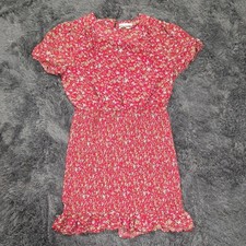 Urban Outfitters- Heidi Smocked Drop Waist Mini Dress. Size L