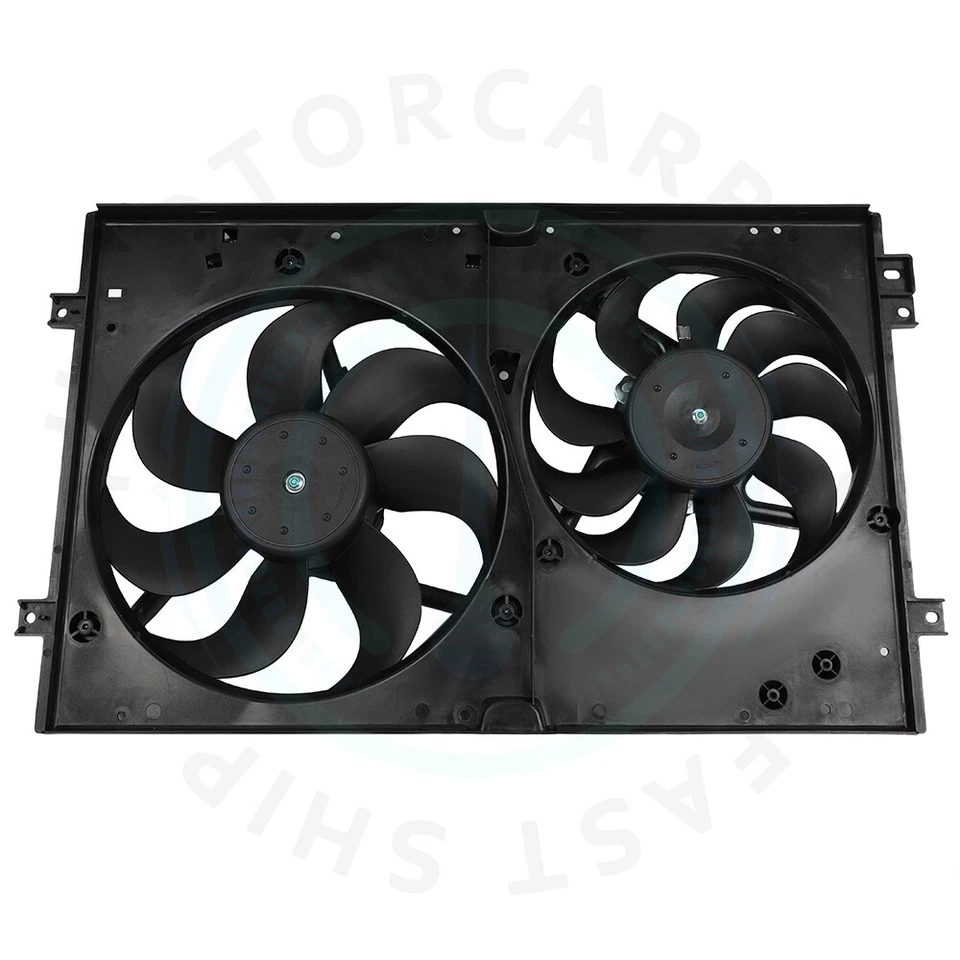 Conjunto de ventilador condensador radiador para Audi TT Volkswagen Golf 2000-2006 Foto 2 de 4