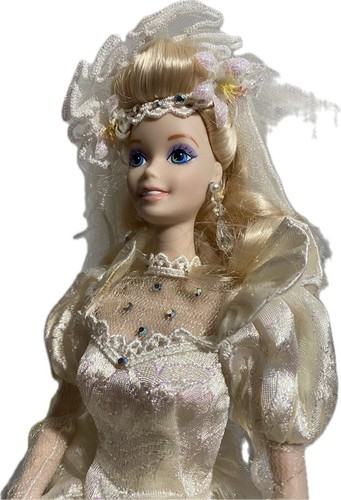 Barbie Estrella Lirio Novia Muñeca Porcelana 1994 Mattel Crinolina, Zapatos, Velo, +. - Imagen 3 de 24