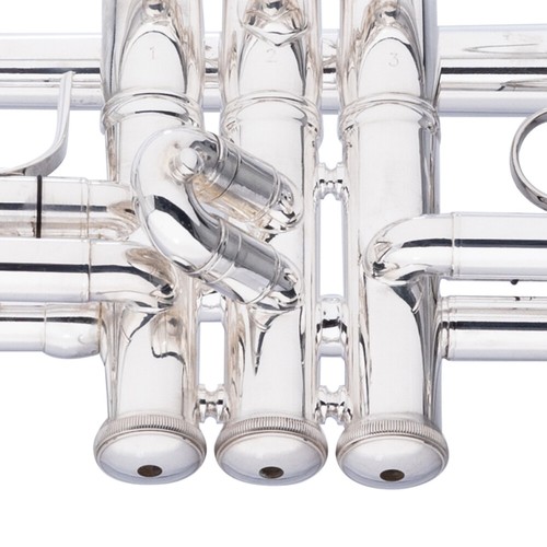 Levante LV-TR6301 Professional Concert Series Bb Silver Trumpet + Case - Picture 4 of 5
