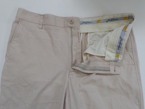 Jack Nicklaus Mens Golf Dress Pants Beige Flat Front Zip Fly Trousers 34 X 32 - Picture 6 of 10