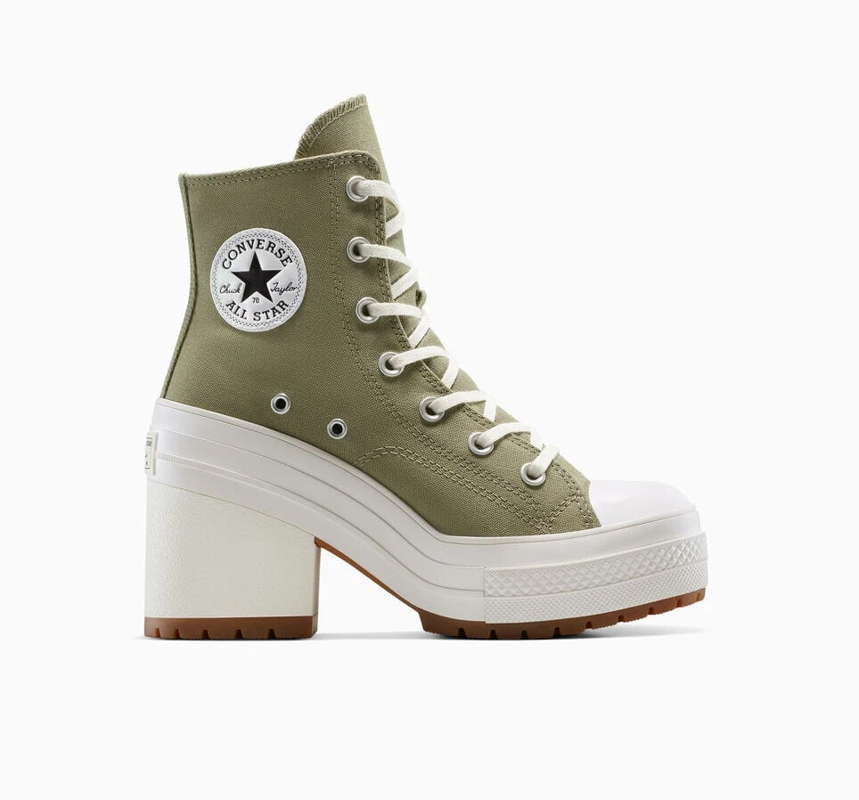 Converse Donna Chuck 70 De Luxe Tacco Alto Scarpe Verde