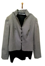 John Meyer Skirt Suit Jacket & Skirt, Black Houndstooth Business Women's SIZE 8