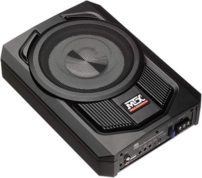 TN8MS Terminator 8 Inch Micro Compact Amplified Subwoofer Enclosure for Small Ve