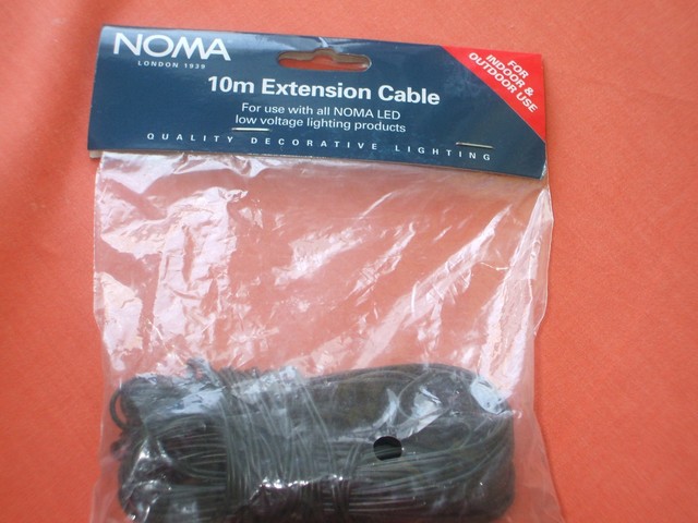 NOMA 10 Metre Low Voltage Extension Cable For Christmas Lights For Sale 