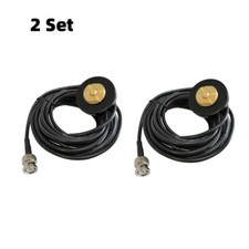 2PC NMO Magnet Antenna Mount Base with BNC Plug 5M RG-58 Cable for Mobile Radio