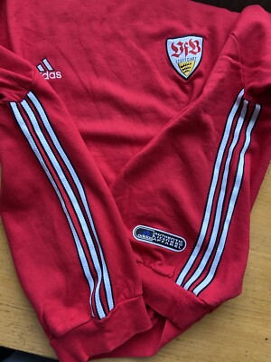 STUTTGART 2000s FOOTBALL SOCCER SWEATSHIRT ADIDAS sz XL MEN RED | eBay