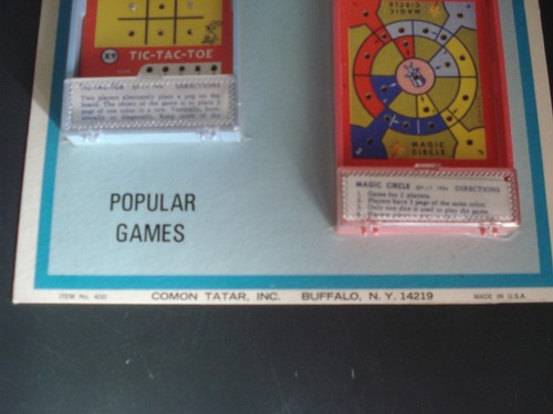 6- Vintage Comon Tatar -Plastic Peg Travel Games (Checkers, Magic Circle) U.S.A. - Picture 5 of 5