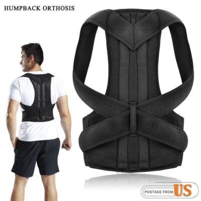 Adjustable Back Posture Corrector Spine Belt for Men and Women Shoulder Brace US