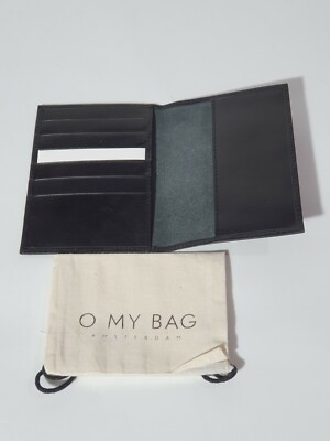 O My Bag Passport Holder Black Classic Leather