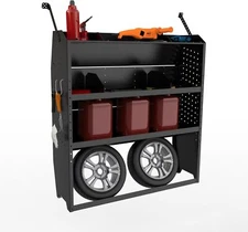 Van Shelving Storage for Ford Transit, GM, NV, Promaster, Sprinter Metris +hook