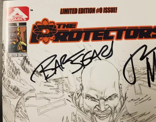 The Protectors (2013) #0 Sketch Variant SIGNED Bart Sears Ron Marz Notarized WOS - Picture 4 of 6