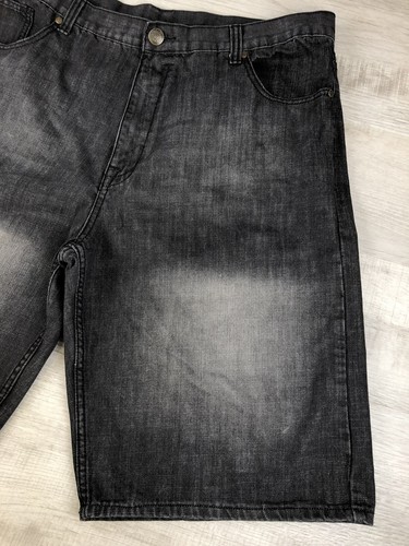 PJ Mark Jean Shorts Faded Black Denim Vintage Y2K 100% Cotton Men 44 (Actual 42) - Picture 4 of 22