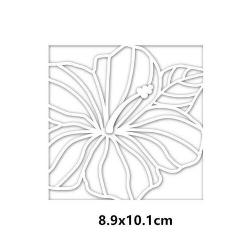 Hibiscus Flower Frame Metal Cutting Dies Scrapbooking Embossing Paper Cards DIY - Picture 3 of 4