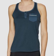  115 Pearl Izumi Women Blue Sleeveless Racerback Athletic Sport Tank Top Size L