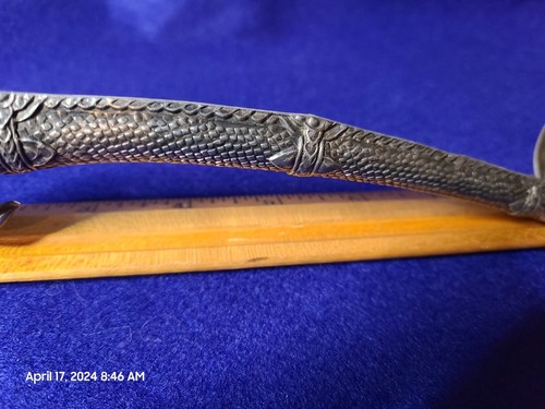 Amazing Siam Sterling Silver Dragon Spoon Wonderful Patina and Detailed - Picture 12 of 17