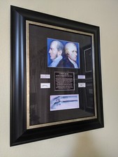 ALEXANDER HAMILTON DUEL OWNED ITEM + AARON BURR HAIR-Authentic-Framed-VERY RARE