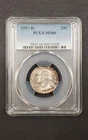 1957-D MS66 Washington Silver Quarter PCGS 25c, 90% SILVER