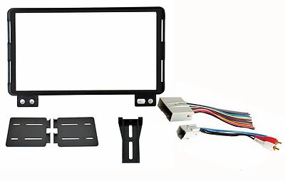 Double DIN Radio Stereo Dash Kit Wire Harness Fits 2001-06 Ford Lincoln Mercury