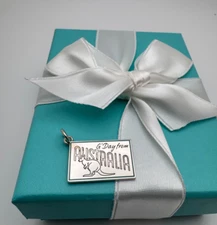 Tiffany & Co. Australia Postcard Charm for bracelet or Necklace Sterl 925 enamel