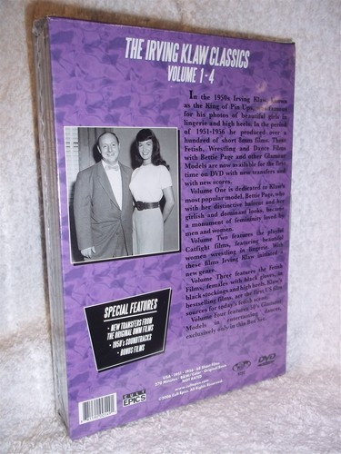 Irving Klaw Classics Volume 1 2 3 4 (DVD, 2022, 4-Disc) Bettie Page vintage icon - Imagen 3 de 6
