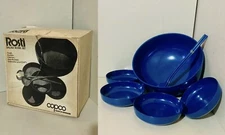 Vintage Soren Andersen For Rosti MEPAL Melamine 7pc Salad Bowl Set MCM Denmark