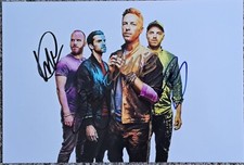 COLDPLAY. ORIGINAL AUTOGRAMM 20_30cm