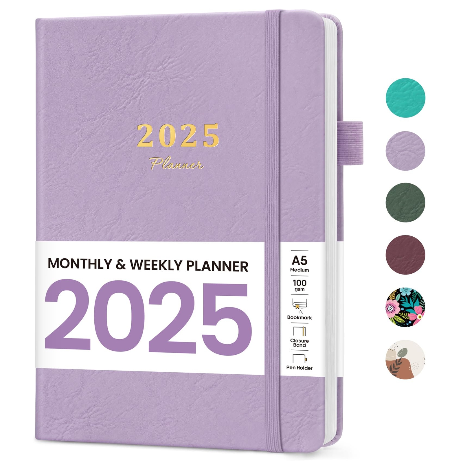 2025 Planner Weekly and Monthly Planner Runs from Jan 2025 to Dec 2025 Hardco...