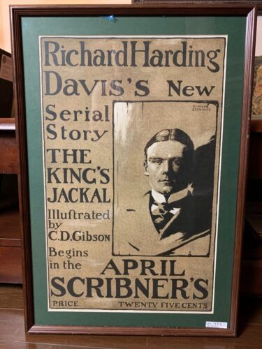 Scribner's - April - The Kings Jackal (1895) 16x20 US Advertising Poster - Fr...
