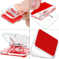 12 Piece Self Adhesive Wall Clips Double-Sided Spring Clips for Home Office