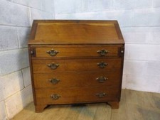 MAHOGANY FALL FRONT WRITING BUREAU, With 4 DRAWER