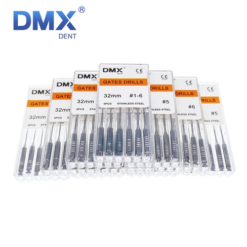 6Pcs DMXDENT Dental Gates Glidden Drills SST Endodontic Root Canal 28/32mm #1-6 - Picture 3 of 21