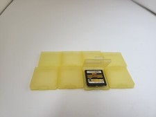 8 Cartridge Cases Clear Yellow Plastic Nintendo DS Game Storage Dust Covers H9
