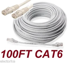 100 FT QUALITY CAT-6 UTP RJ-45 ETHERNET NETWORK PATCH CABLE RJ45 RISER CAT6 LAN