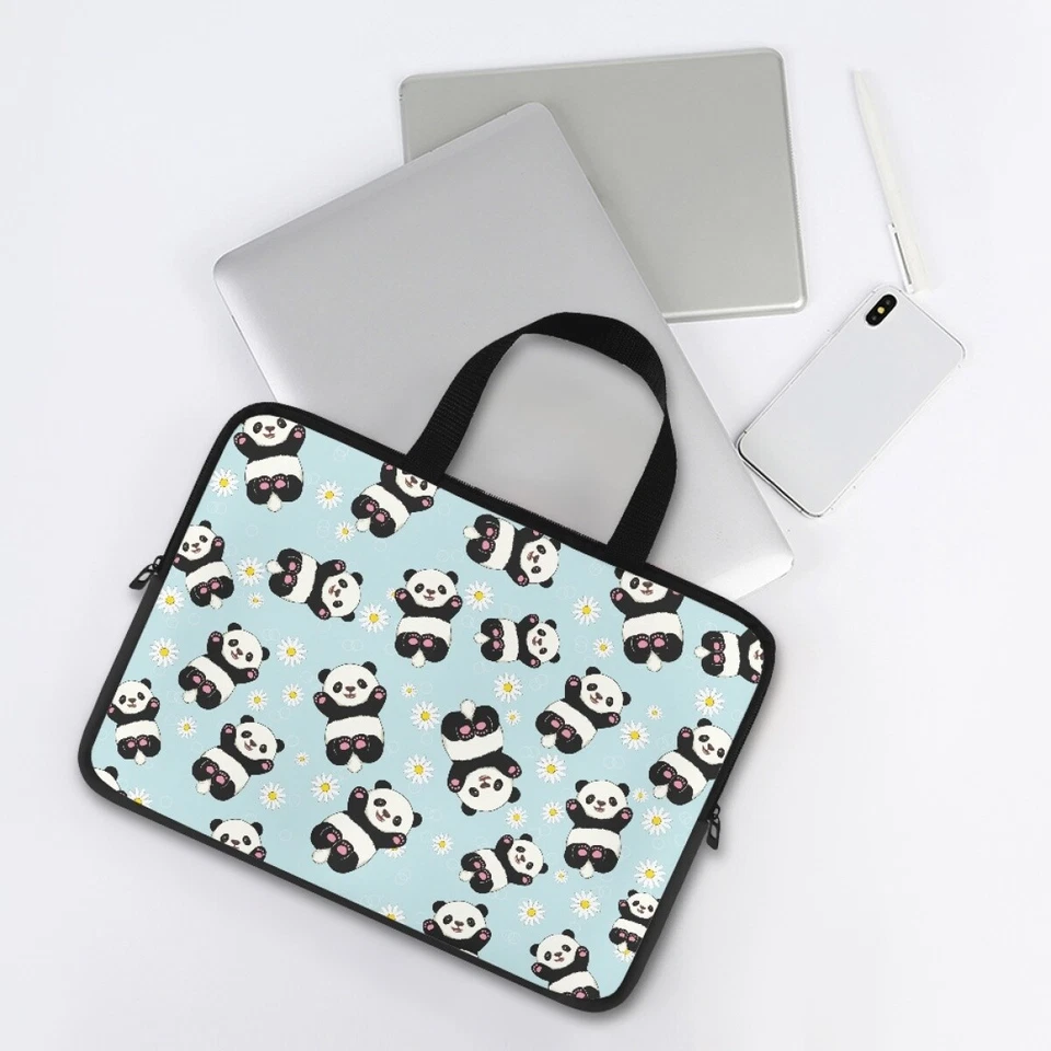 Panda And Daisy Azul Cielo 10-17" Laptop Bolsa Funda Estuche de Transporte Cubierta Notebook Foto 4 de 4
