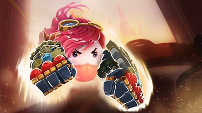 League of Legends vi poro pink hair video game art pc playmat gaming mat