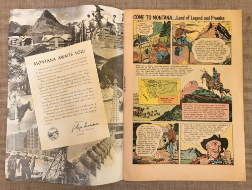 Early 1960's Montana Travel Tourism Comic Book, 2 Highway Road Maps & Brochure - Picture 3 of 16
