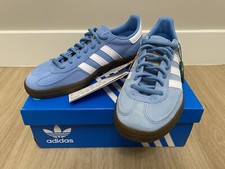 NIB Adidas Originals Handball Spezial Men  s 4/Women  s 5 Light Blue Gum BD7632