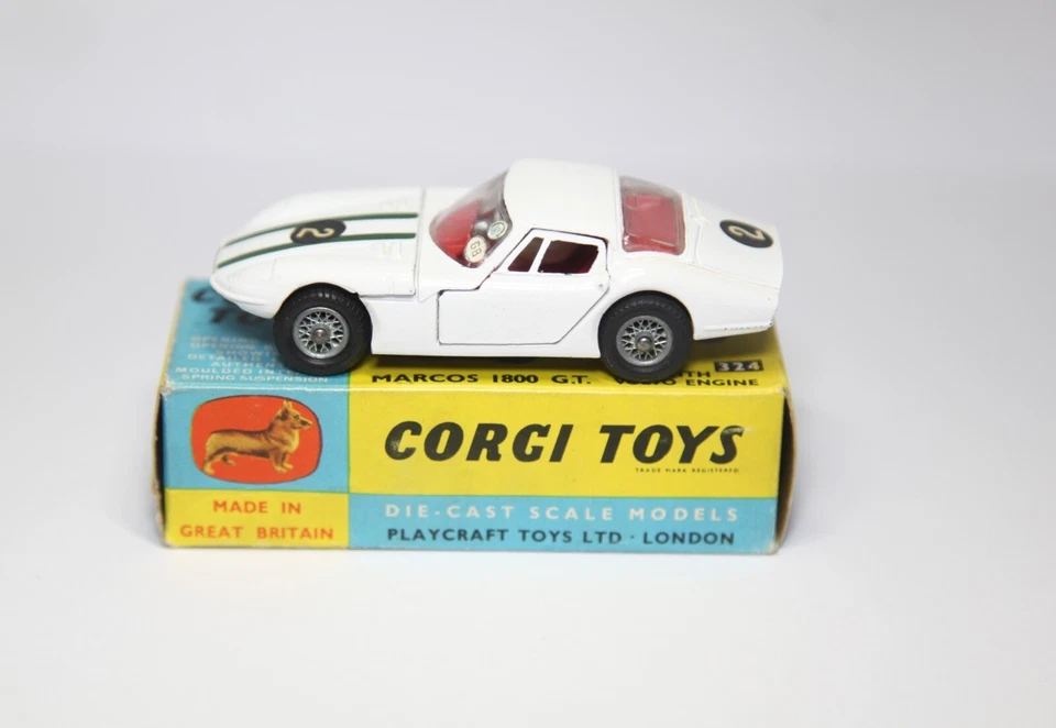 Corgi 324 Marcos 1800 GT com motor Volvo na caixa original - Lote 2 quase em perfeito estado - Imagem 2 de 4