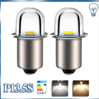 P13.5S PR2 LED DC 3V/4.5V/6V/12V/18V/24V Taschenlampe Birne ersetzen Warm/Weiß