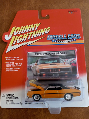 1970 Mercury Cyclone Spoiler NOS Orange Johnny Lightning 429 CJ