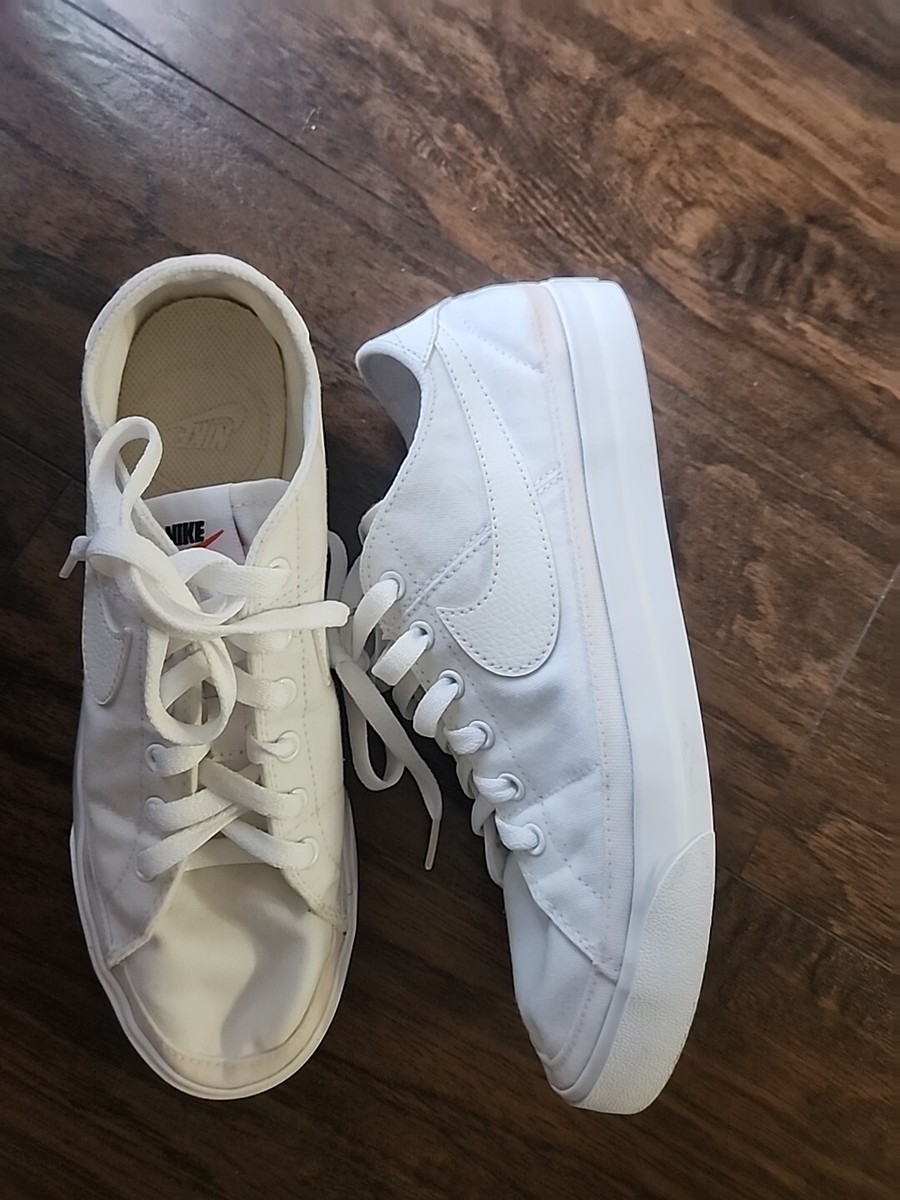 Nike Court Legacy Canvas Triple White Women Men