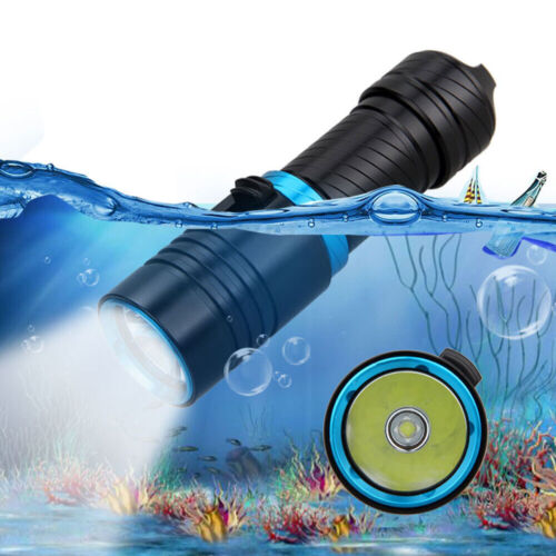 8000 Lumens Scuba Diving Flashlight LED Dive Torch Underwater 80M Outdoor Lamp - Afbeelding 1 van 13