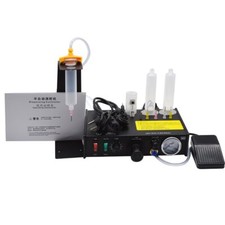 982 Semi-Auto Glue Dispenser Solder Paste Liquid Controller Dropper Fluid 220v