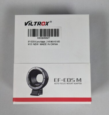 Viltrox EF-EOS M Electronic AF Auto Focus Lens Mount Adapter for Canon