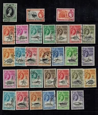 Tristan da Cunha Used Q E II Collection of 322 Stamps & Souvenir Sheet