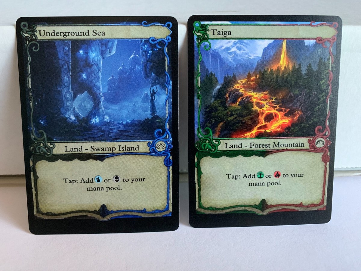 Dual Lands Alternate Art Version Underground Sea Tundra